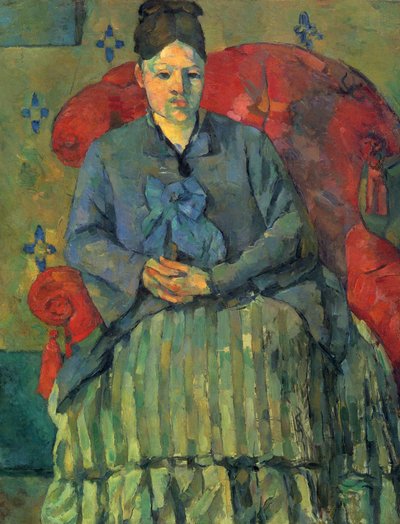 Porträt der Mme Cézanne im roten Lehnstuhl von Paul Cézanne